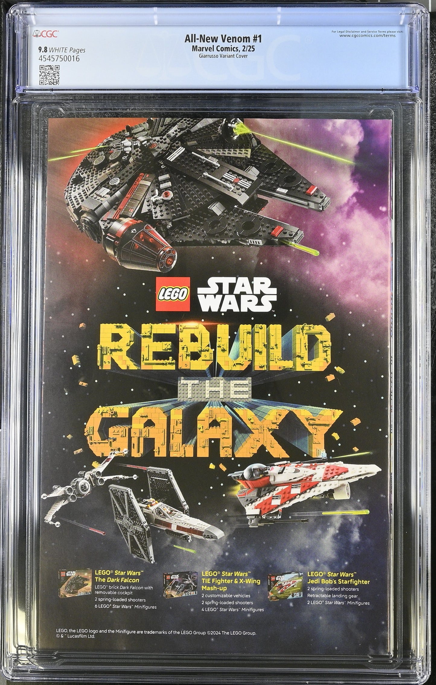 All-New Venom #1 CGC 9.8 Giarrusso Variant Cover