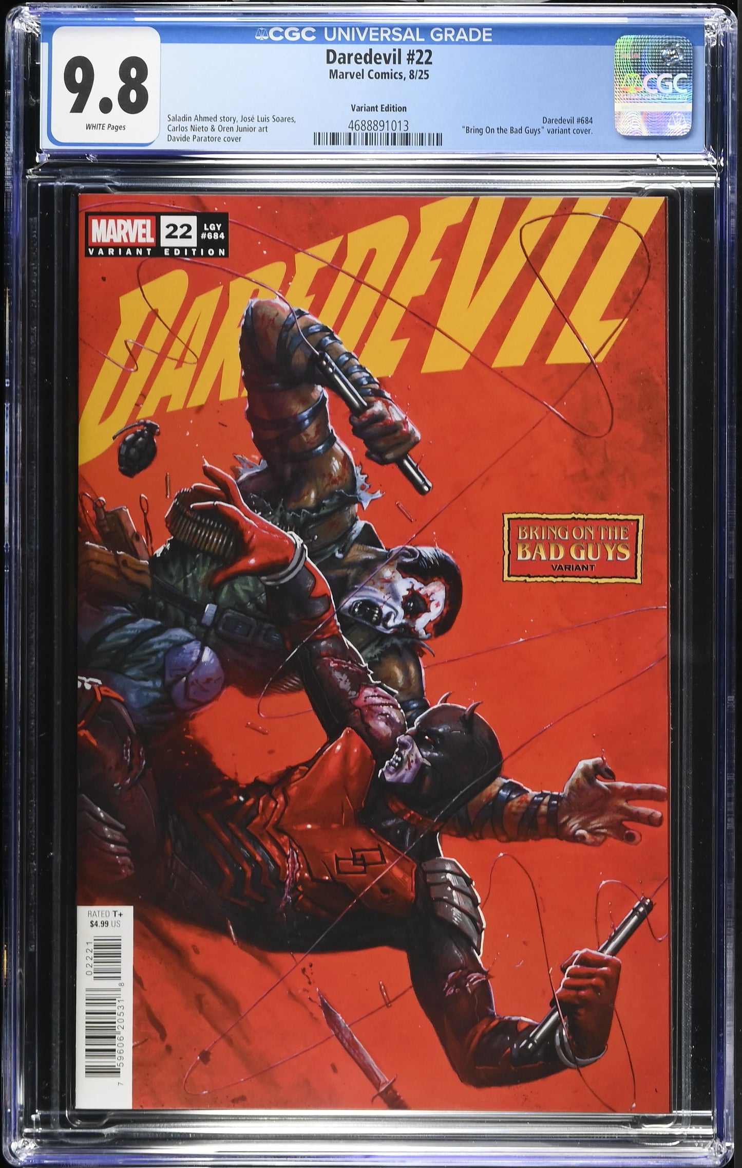 Daredevil 22 Variant Edition CGC 9.8