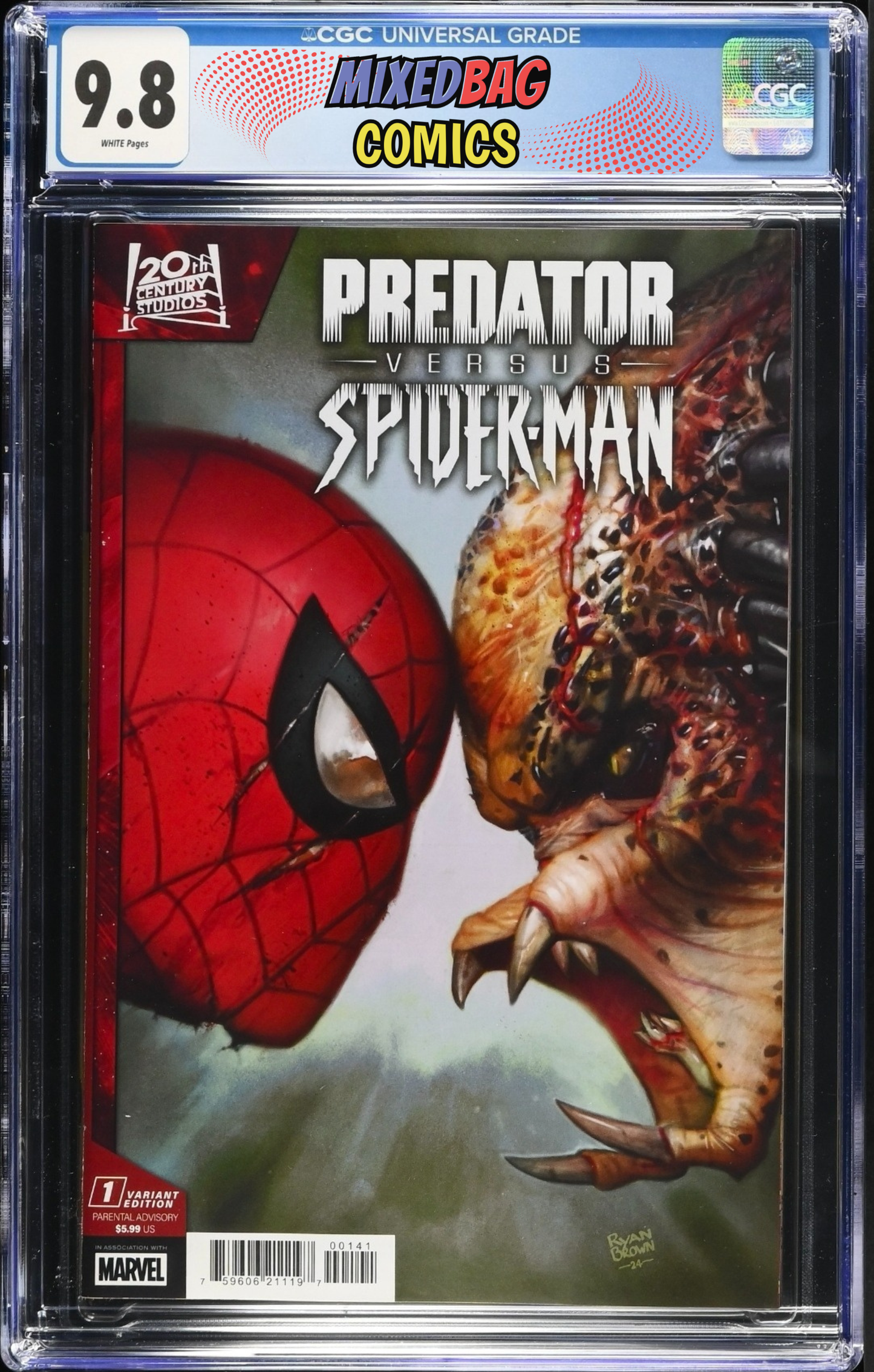 Predator vs. Spider-Man #1 Brown Variant CGC 9.8