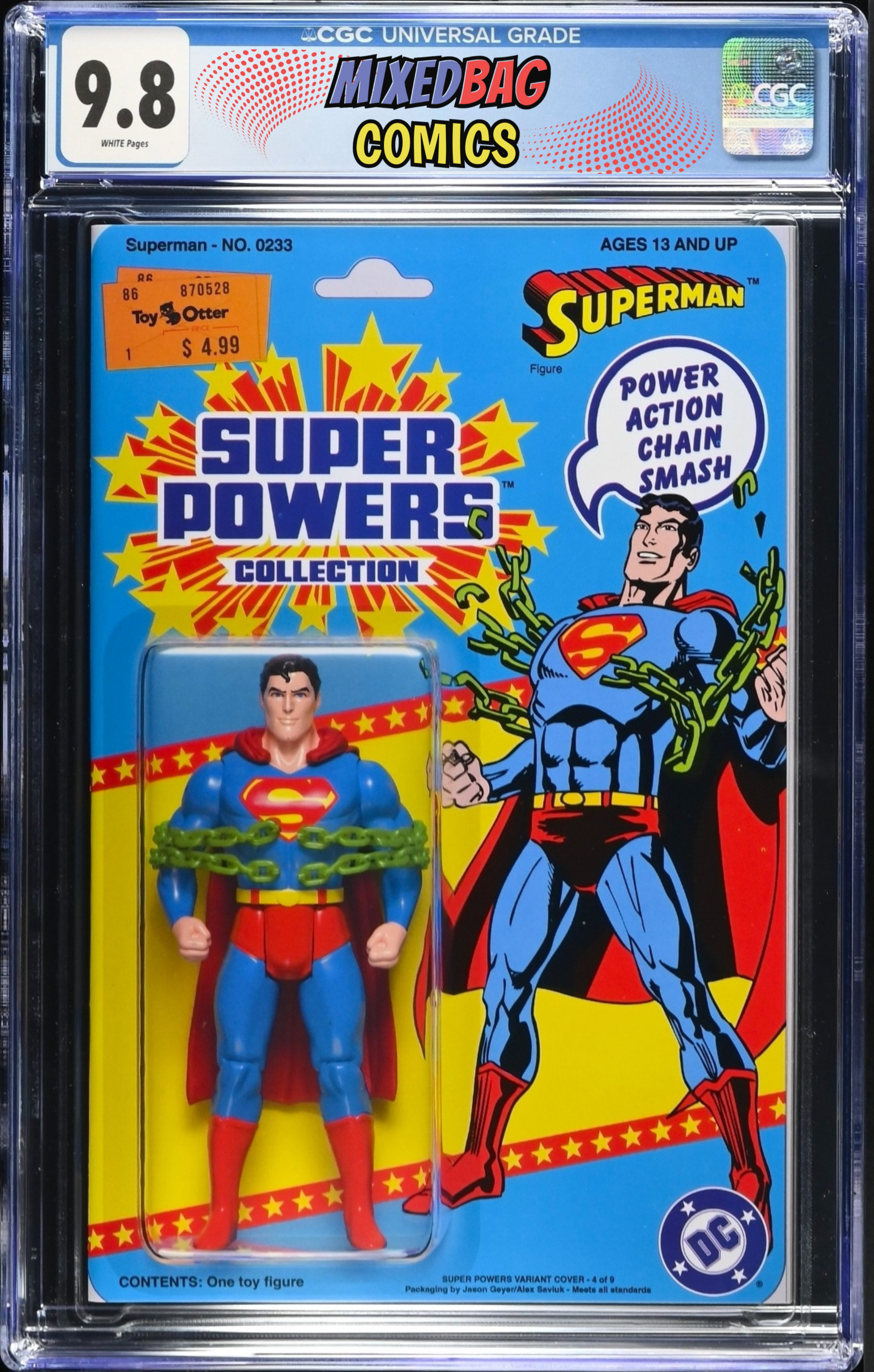 Superman: Facsimile Edition 233 Action Figure Variant Cover CGC