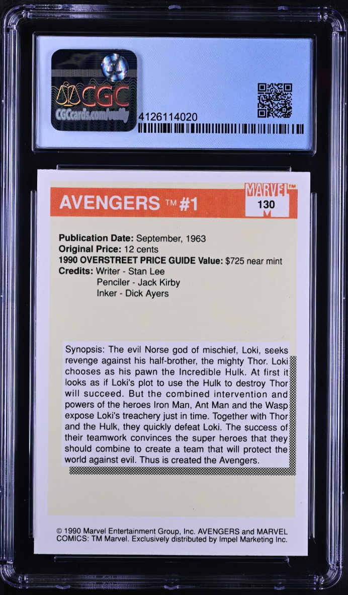 Avengers #1 CGC 8 (Marvel Universe Series I)