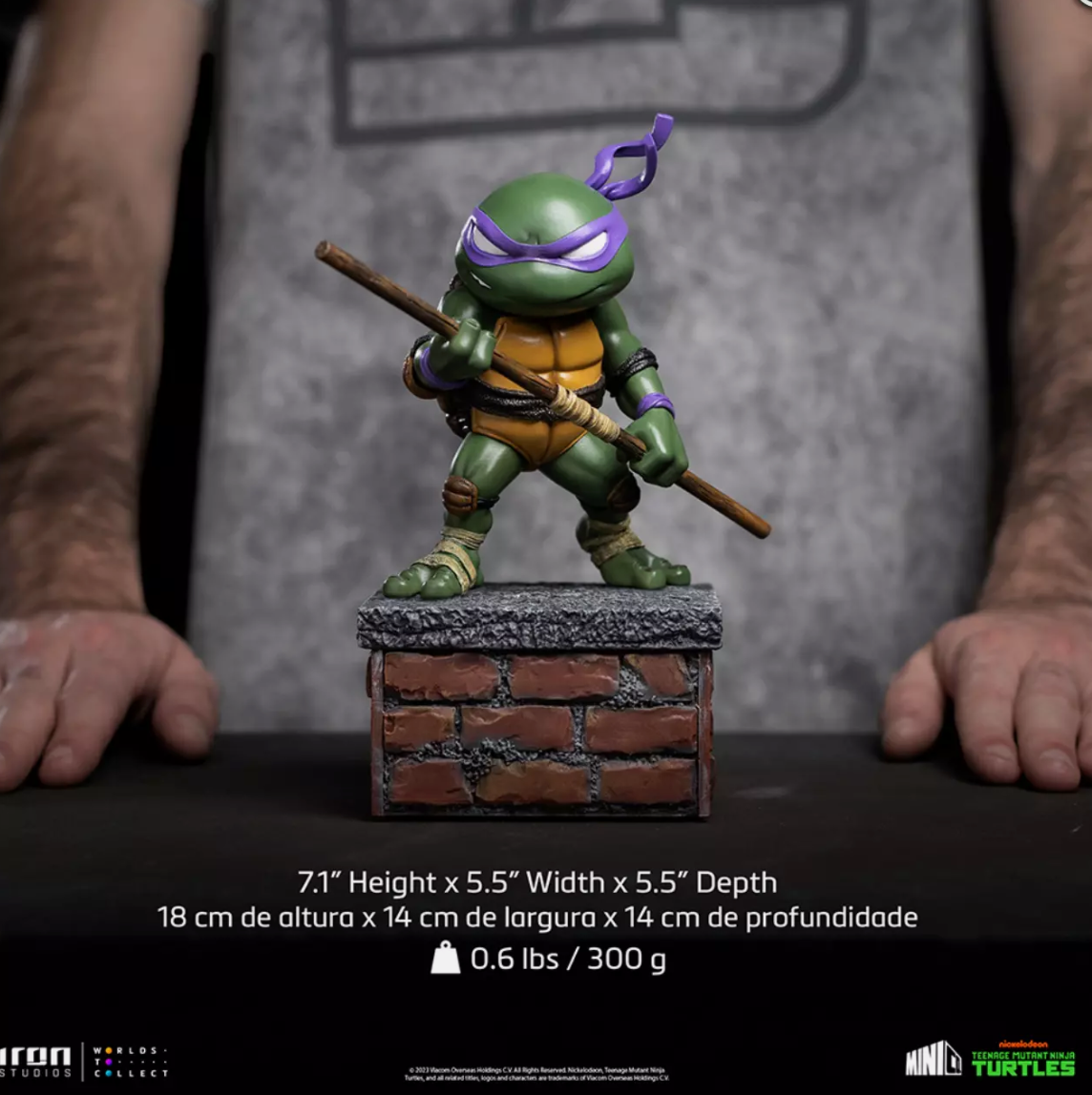 Iron Studios TMNT V2 SDCC 2023 MiniCo PX Exclusive Set Of 4 Turtles Statues