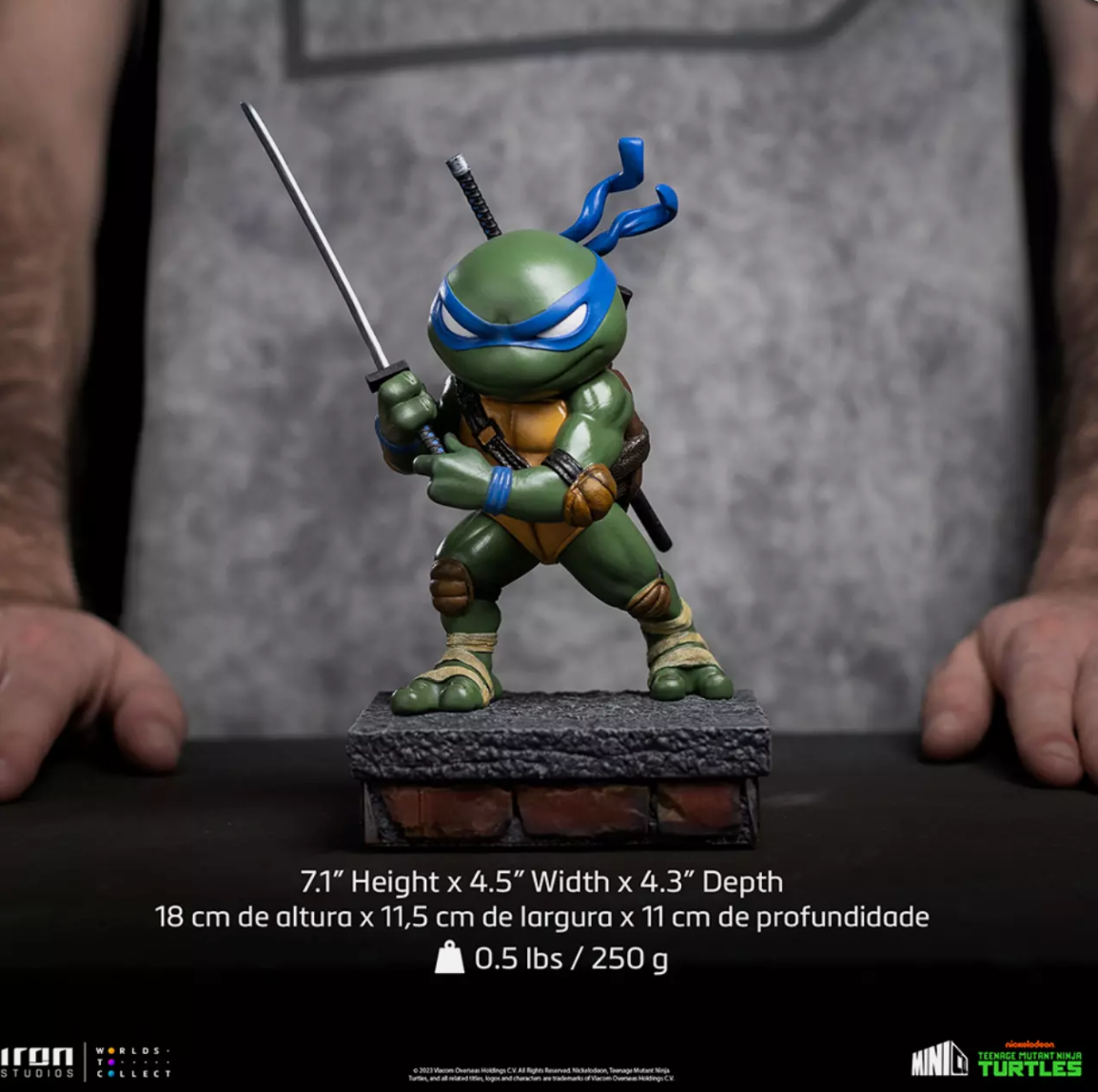 Iron Studios TMNT V2 SDCC 2023 MiniCo PX Exclusive Set Of 4 Turtles Statues