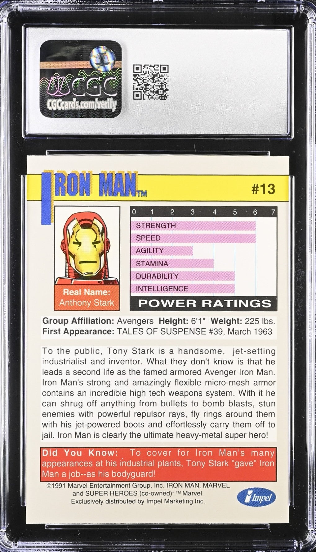 Iron Man CGC Gem Mint 10