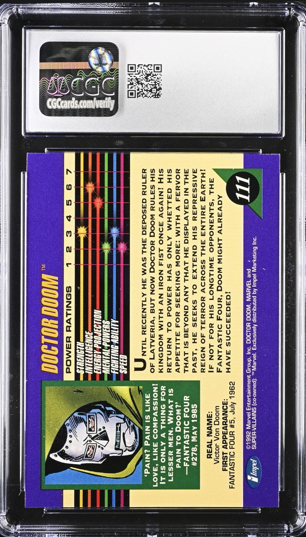 Doctor Doom CGC Gem Mint 10