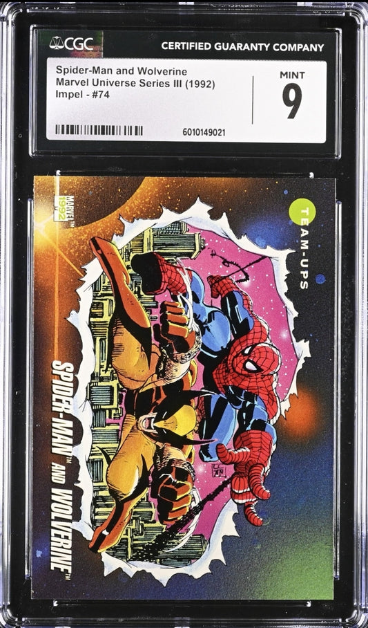 Spider-man and Wolverine CGC 9