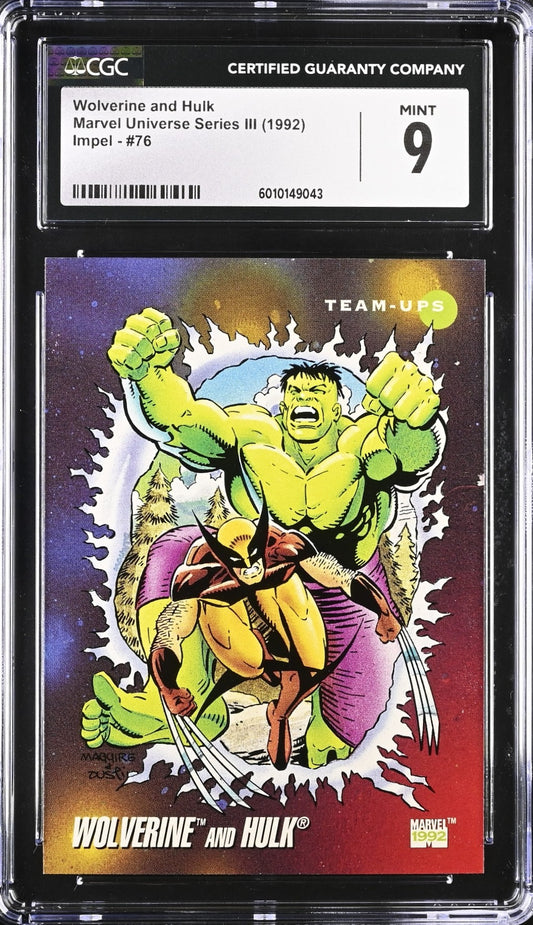Wolverine and Hulk CGC 9