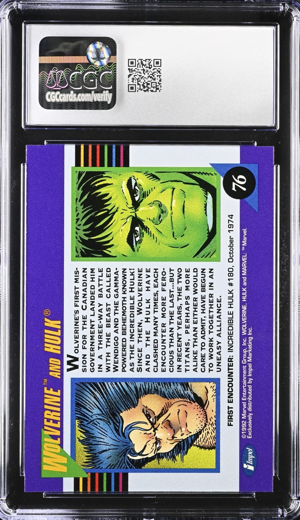 Wolverine and Hulk CGC 9