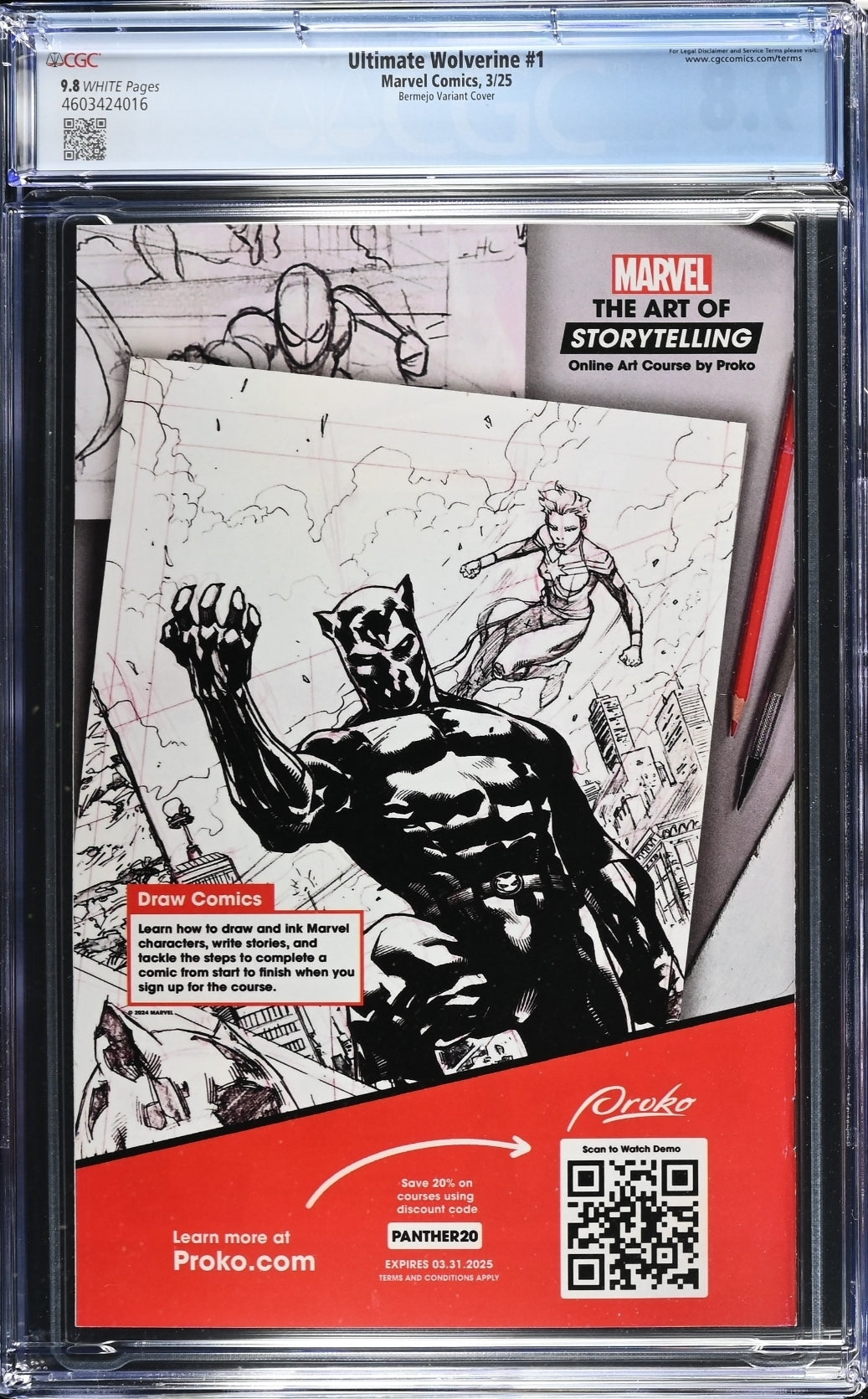 Ultimate Wolverine #1 CGC 9.8 Bermejo Variant