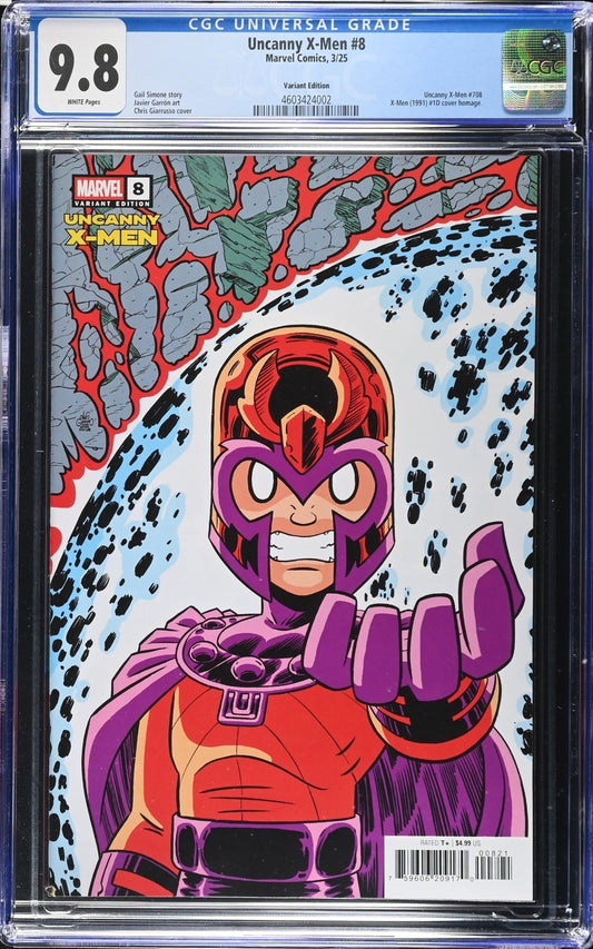 Uncanny X-Men 8 CGC 9.8 Giarusso Variant