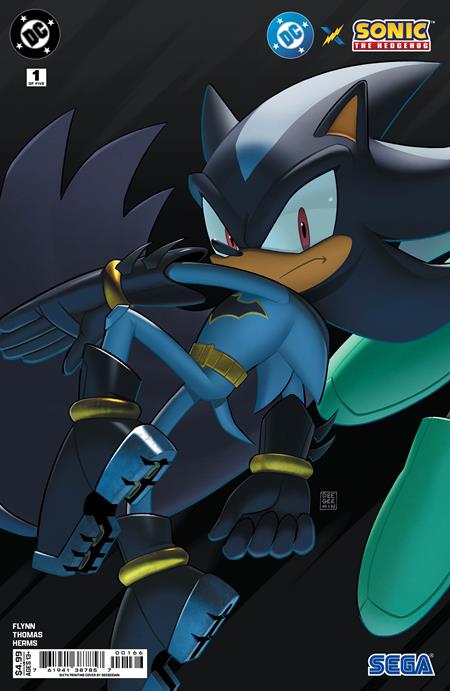 DC X Sonic the Hedgehog #1-#5 Deegeemin Connecting Cover Set