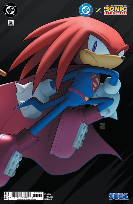 DC X Sonic the Hedgehog #1-#5 Deegeemin Connecting Cover Set