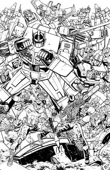 G.I. Joe #23 Cover G Tom Reilly Transformers Black & White Energon Universe 3rd Anniversary Variant