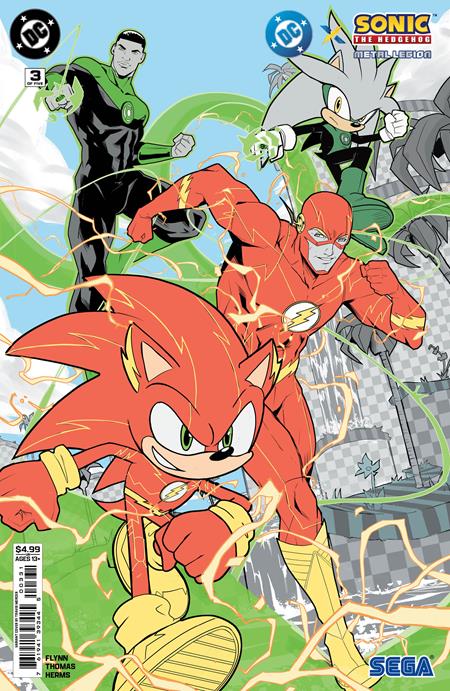 DC X Sonic The Hedgehog The Metal Legion #3 (Of 5) Cover C Travis Mercer Card Stock Variant