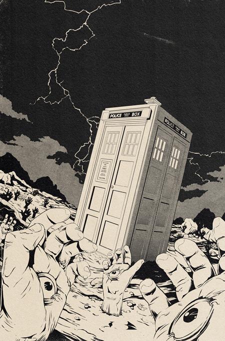 Doctor Who Circuit Breaker #2 (Of 2) Cover E Flops Dalek Takeover Color Your Own Cardstock Variant