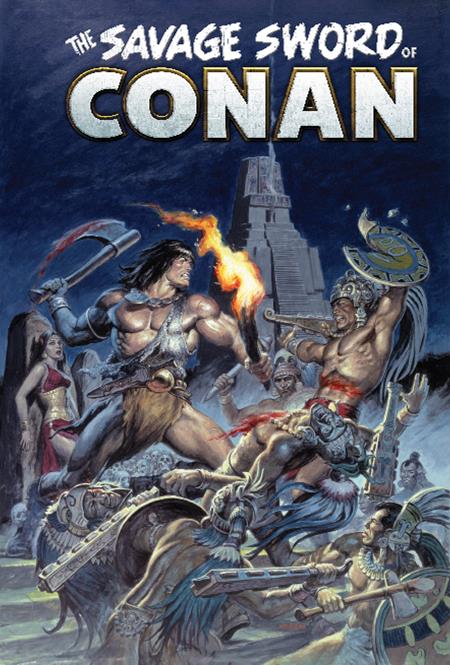 Savage Sword Of Conan The Original Comics Omnibus Hardcover Volume 12 Earl Norem Direct Market Edition Cover (Mature)