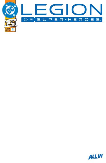 Legion Of Super Heroes #1 Cover F Blank Card Stock Variant