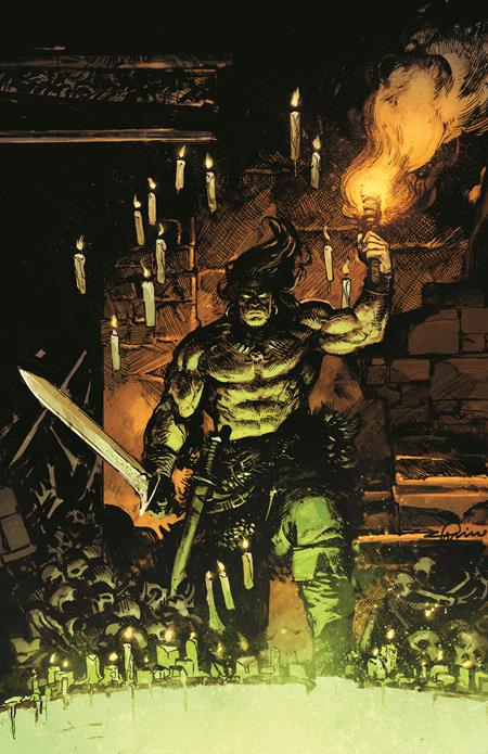Conan The Barbarian Tides Of The Tyrant King #1 (Of 4) Cover J Gerardo Zaffino Virgin Cardstock Variant (Mature)