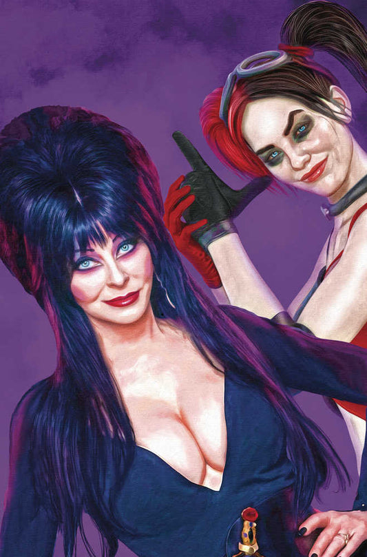 Harley Quinn X Elvira #1 Cover I Spears Foil Virgin