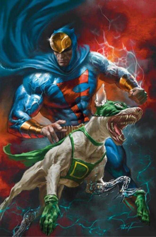 Blue Falcon And Dynomutt #2 Cover E Lucio Parrillo Metal Premium Cover Variant
