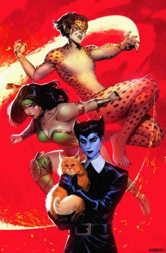 Cheetah And Cheshire Rob The Justice League #3 (Of 6) Cover C Noobovich Card Stock Variant