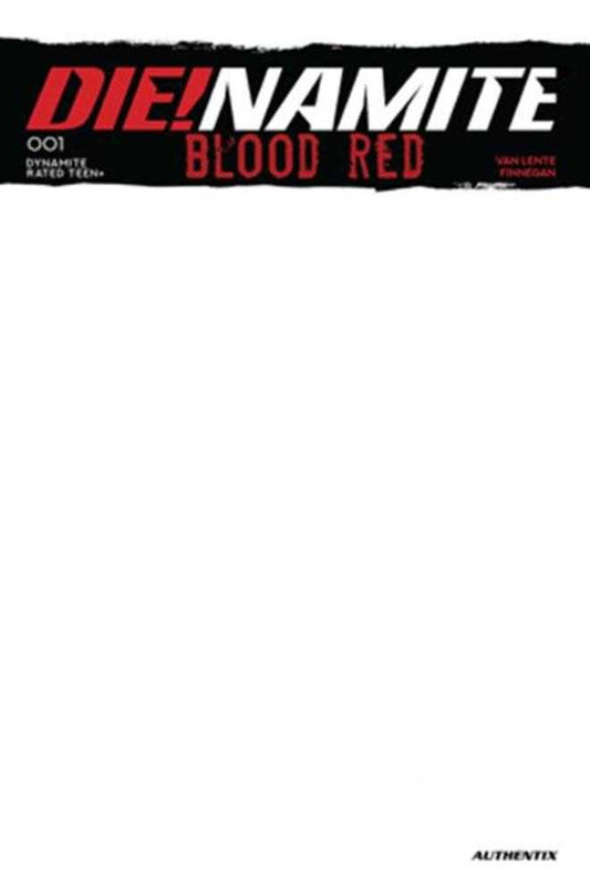 Die!Namite Blood Red #1 Cover E Blank Authentix Variant
