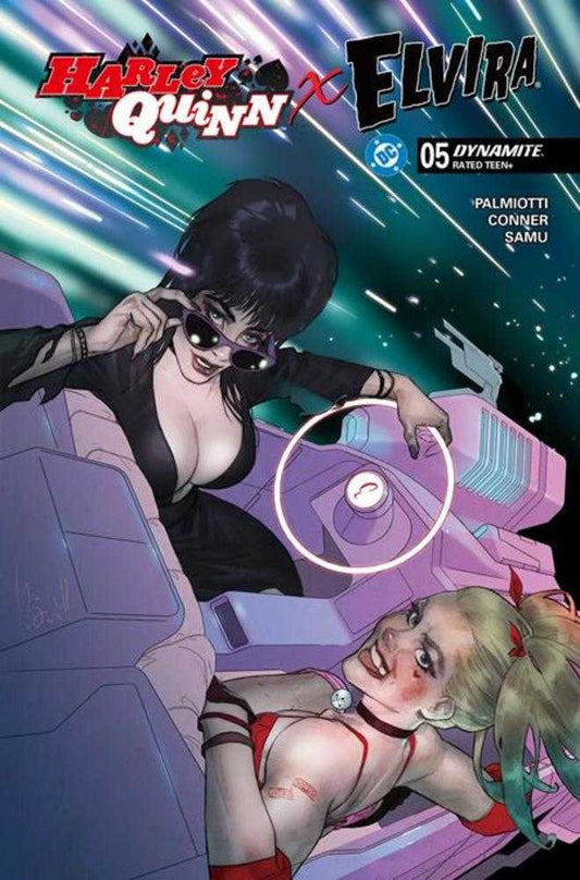 Harley Quinn X Elvira #5 Cover D Ben Caldwell Variant