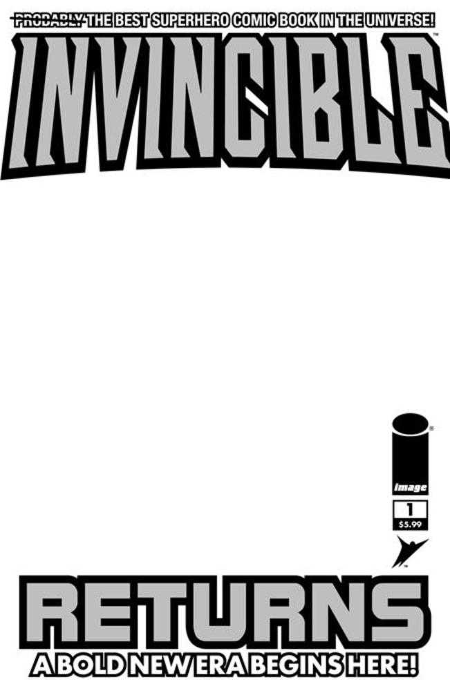 Invincible Returns Facsimile Edition #1 Cover D Blank Sketch Variant