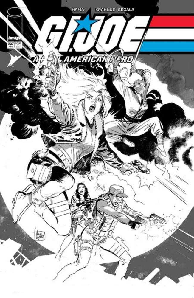 G.I. Joe A Real American Hero #327 Cover B Lee Weeks Black & White Variant