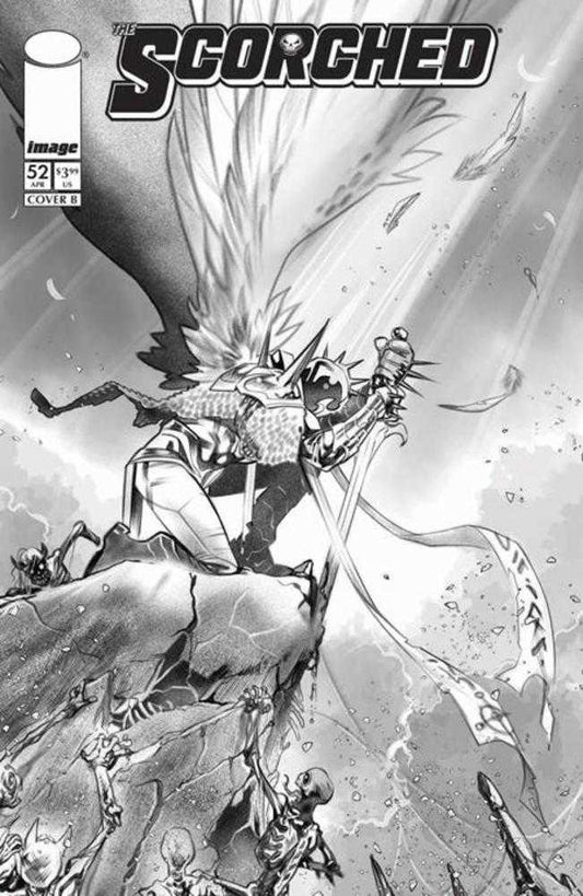 Spawn Scorched #52 Cover B Ig Guara Black & White Variant