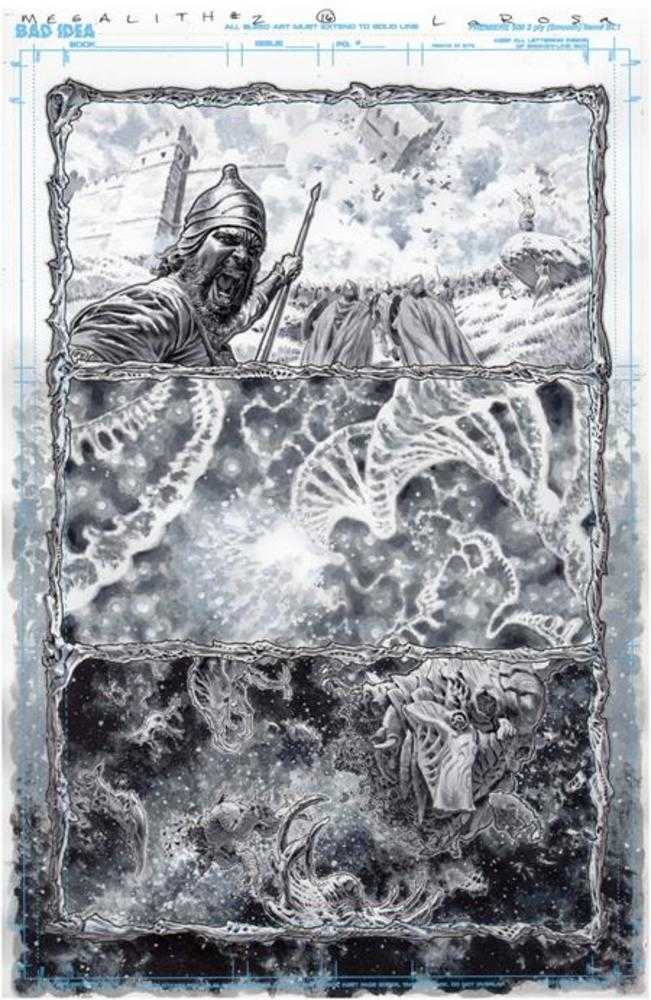 Olympus Saga Megalith #1 (Of 4) Cover Ab Lewis Larosa Original Art Edition 25 Variant