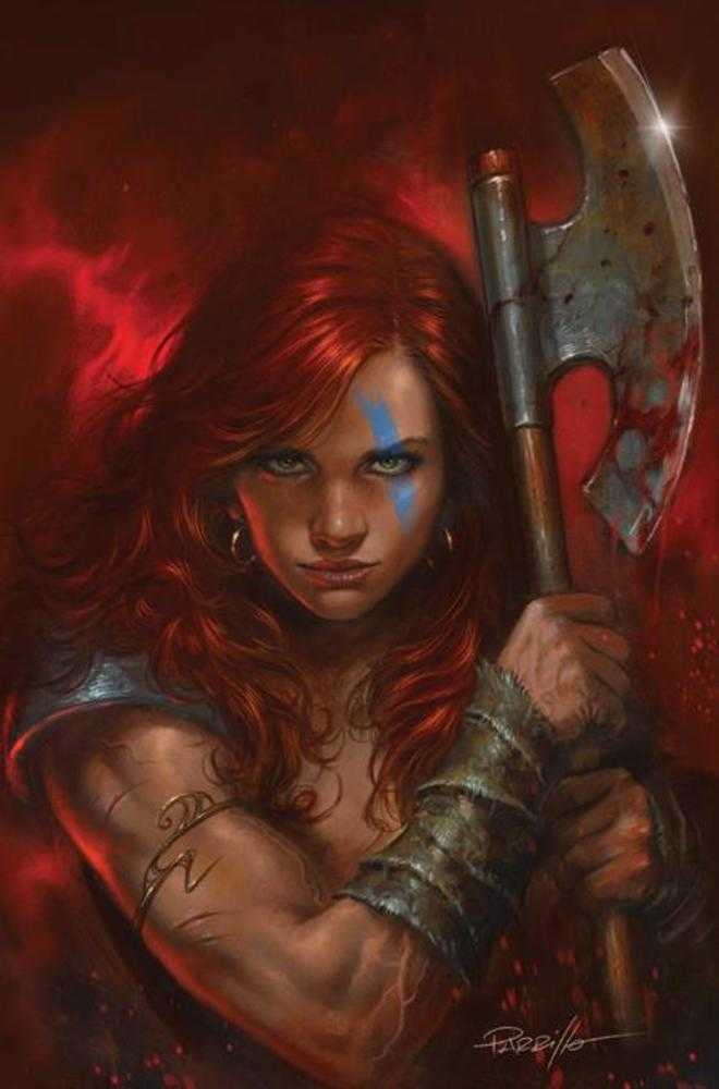 Red Sonja She Devil With A Sword #2 Cover G Lucio Parrillo Metal Premium Cover Variant