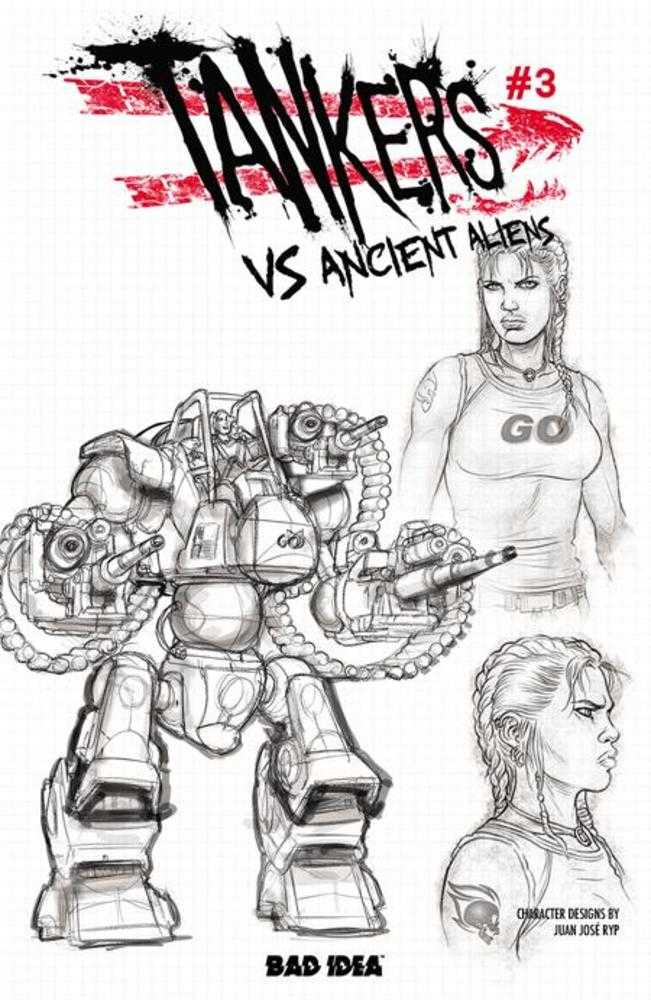 Tankers vs Ancient Aliens # 3 (Of 4) Cover C Juan Jose Ryp Design Variant