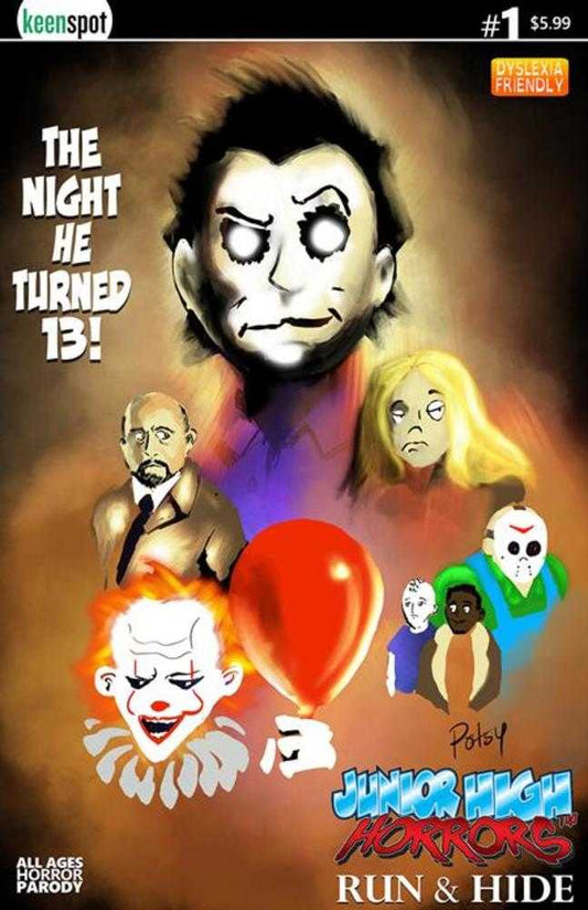 Junior High Horrors Run & Hide #1 (One Shot) Cover B Rob Potchak The Night He Turned 13 Variant
