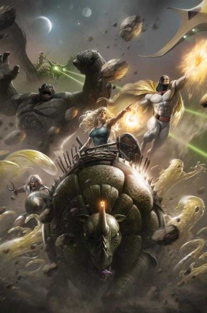 Space Ghost vs The Herculoids #1 Cover G Francesco Mattina Metal Premium Cover Variant