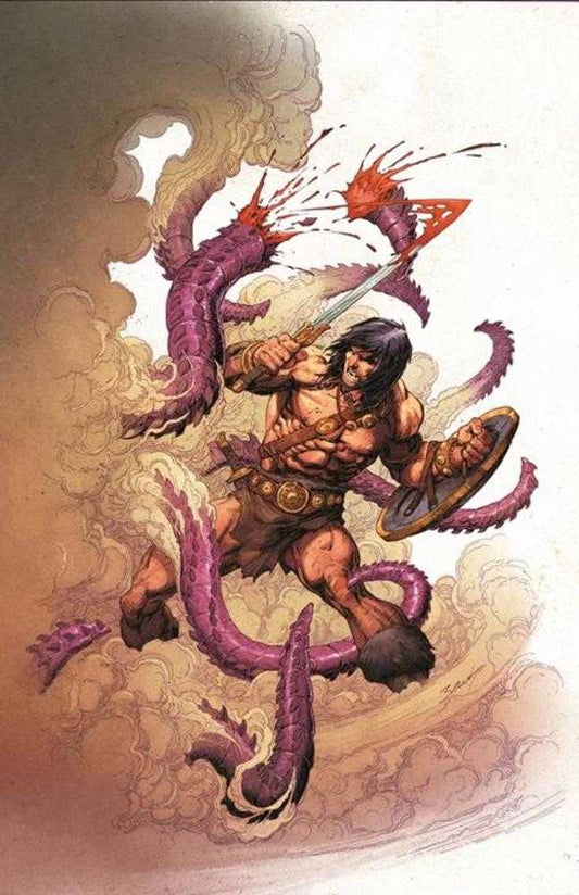 Conan The Barbarian #36 Cover D Mark Bagley Virgin Cardstock Variant (Mature)
