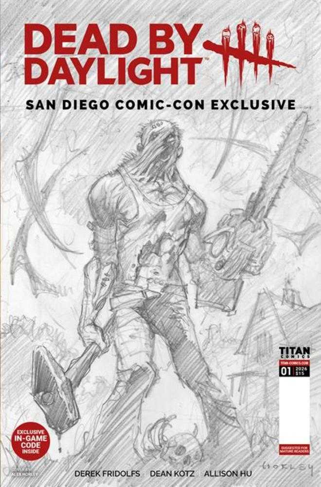 Dead By Daylight The Hillbilly #1 Sdcc Exclusive Alex Horley Cardstock Inks Variant (Mature)