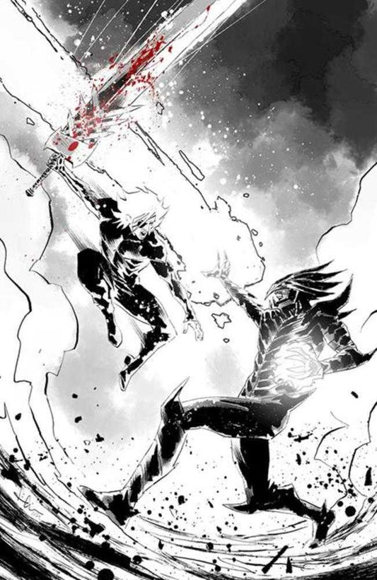 Lost Fantasy #13 Cover E Luca Casalanguida Black And White And Blood Virgin Cardstock Variant