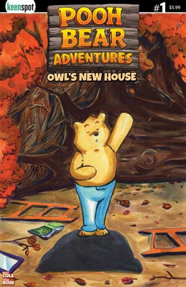 Pooh Bear Adventures Owls New House #1 (One Shot) Cover B Tessa Rose Pooh Raises Paw Variant