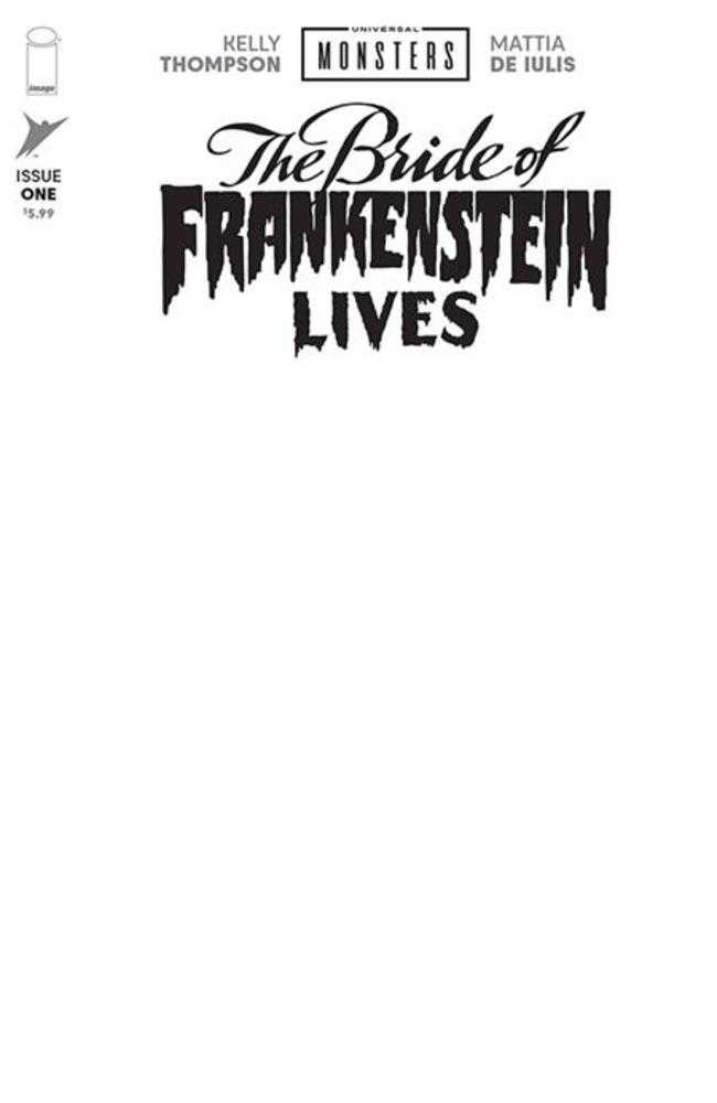 Universal Monsters Bride Of Frankenstein Lives #1 (Of 4) Cover I Blank Sketch Variant