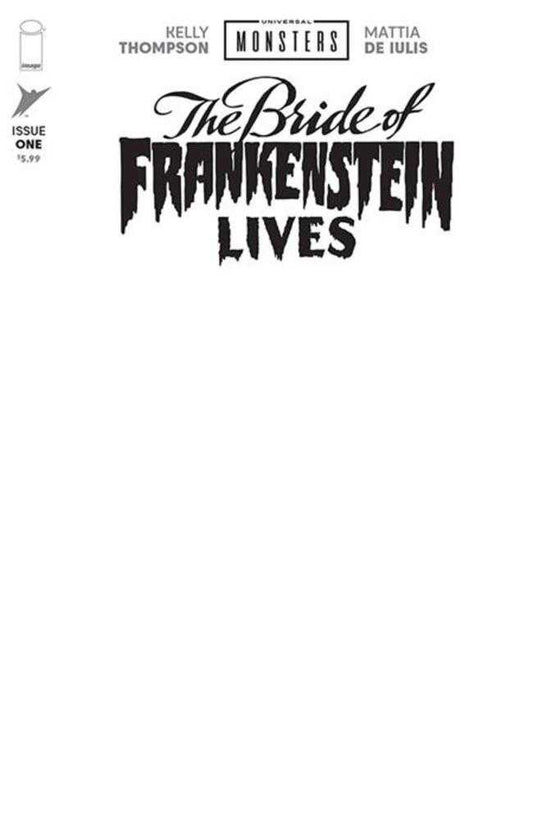 Universal Monsters Bride Of Frankenstein Lives #1 (Of 4) Cover I Blank Sketch Variant