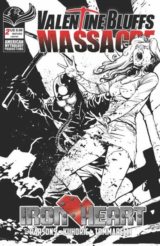 Valentine Bluffs Massacre Iron Heart #2 (Of 2) Cover D Roy Allan Martinez Limited Black & White Variant (Mature)