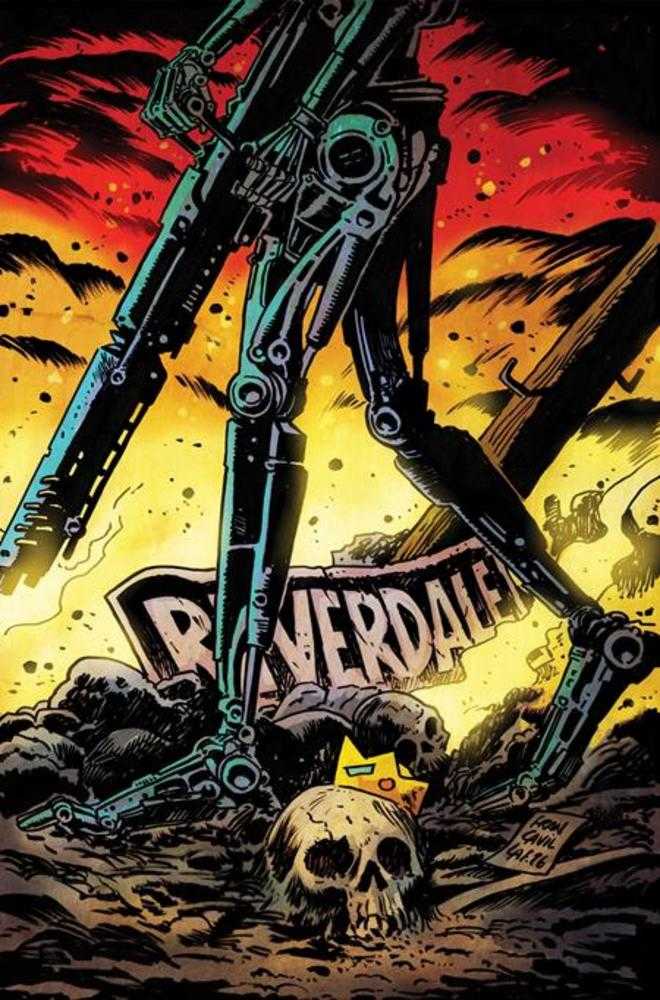 Archie vs The Terminator #2 Cover E Francesco Francavilla Metal Premium Variant