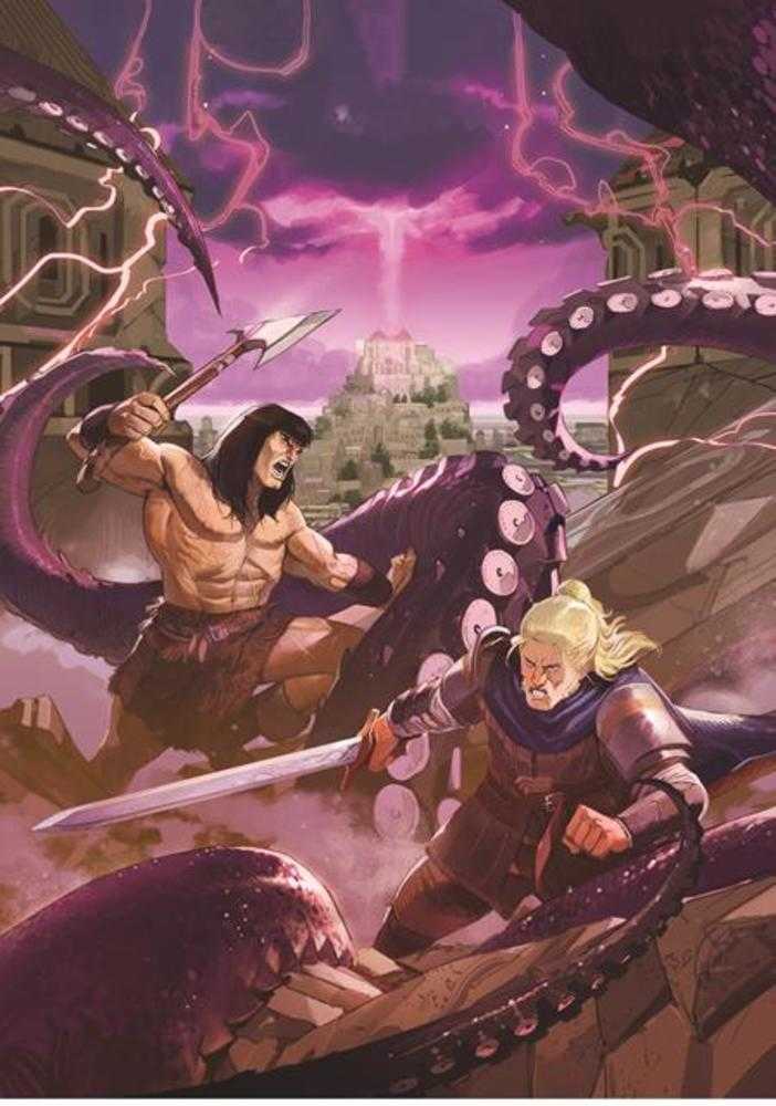 Conan & Dragonero #7 (Of 7) Cover B Lorenzo Nuti Virgin Cardstock Variant (Mature)