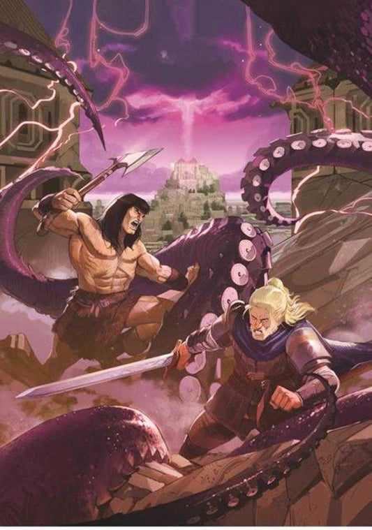 Conan & Dragonero #7 (Of 7) Cover B Lorenzo Nuti Virgin Cardstock Variant (Mature)