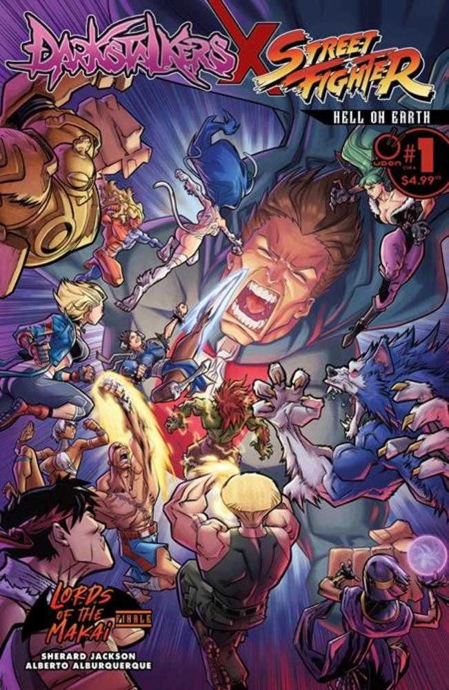 Darkstalkers X Street Fighter Hell On Earth #1 (One Shot) Cover A Alberto Alburquerque