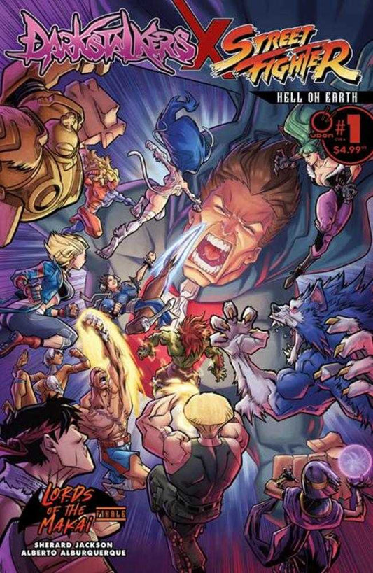 Darkstalkers X Street Fighter Hell On Earth #1 (One Shot) Cover A Alberto Alburquerque