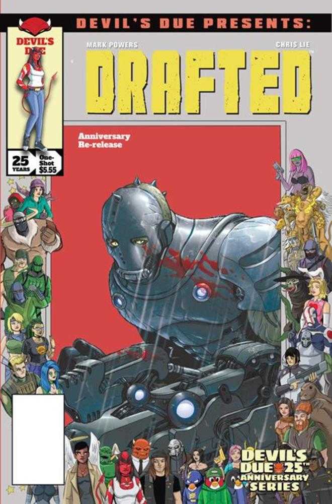 Devils Due Presents Drafted #1 (One Shot) Cover D Chris Lie Josh Blaylock 25 Th Anniversary Homage Variant