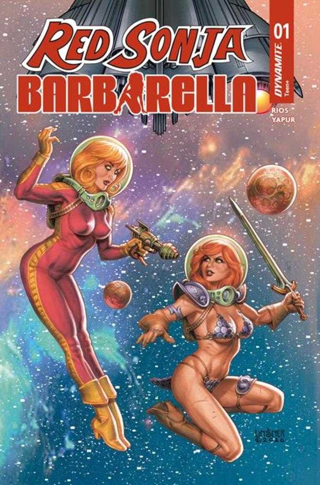 Red Sonja Barbarella #1 Cover F Joseph Michael Linsner Foil Variant