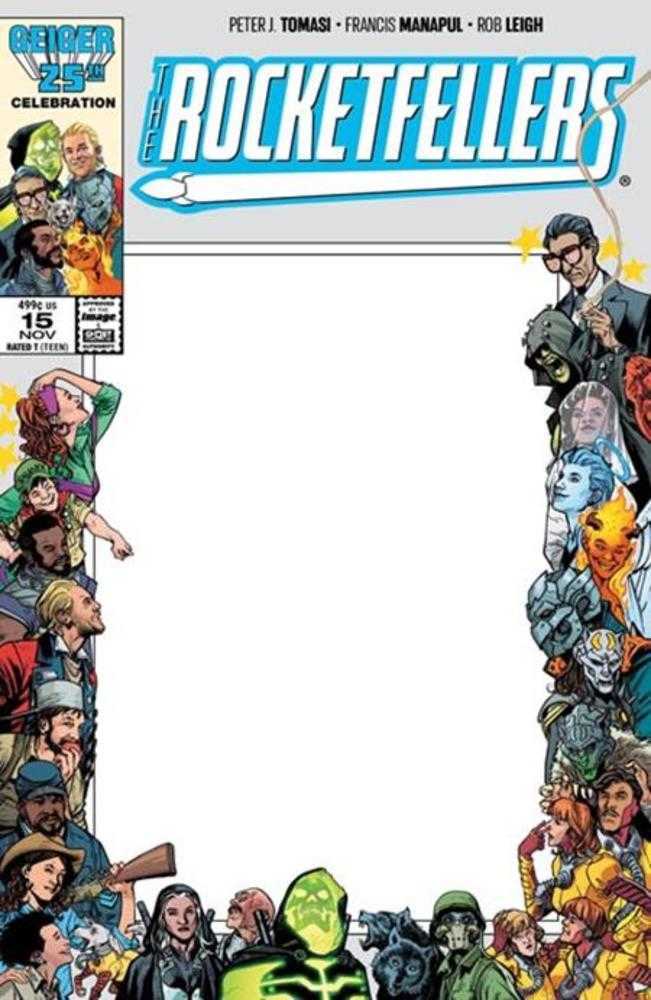 Rocketfellers #15 Cover D Blank Sketch Variant